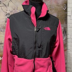North Face Black Pink Zip Jacket XXL